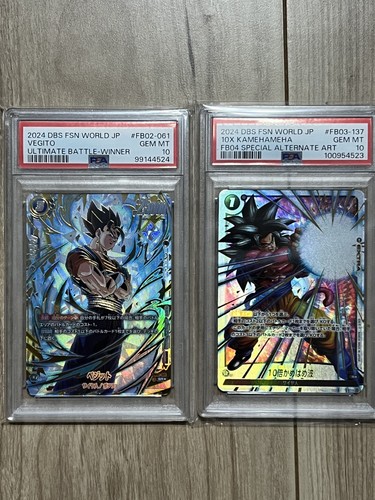 PSA 10 Dragon Ball Super Card Vegito FB02-061 Ultimate Battle Winner Set - Imagen 1 de 2