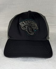 NFL Team Apparel Unisex Adult Jacksonville Jaguars Black/Gray Adjustable Hat, OS