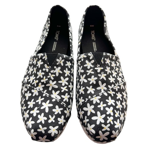 TOMS Alpagarta CloudBound Daisies Canvas Slip-On Shoe Size 10 - Picture 1 of 9