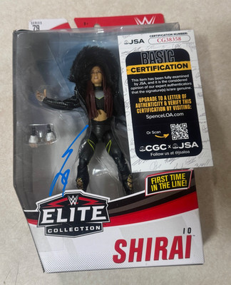 WWE IO SKY  SHIRAI  Signed Mattel WWE Elite Series 79  Action Figure JSA