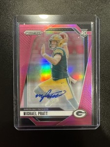 2024 Panini Prizm - Michael Pratt #379 - Pink Prizm Autographs (AU, RC)