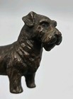 1930s Sealyham Terrier Cast Bronze Dog Figurine 2½"x4"