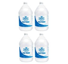 Four 4X Chauvet DJ Non-Staining Fj-U Fog Smoke Machine Juice Fluid 1 Gallon New