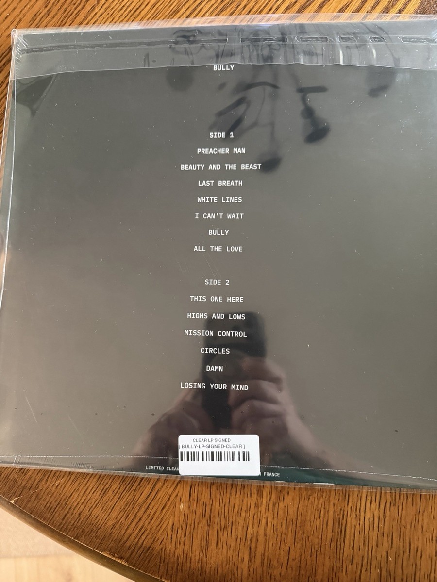 Kanye West “Bully” Signed Vinyl LP Clear Limited Edition