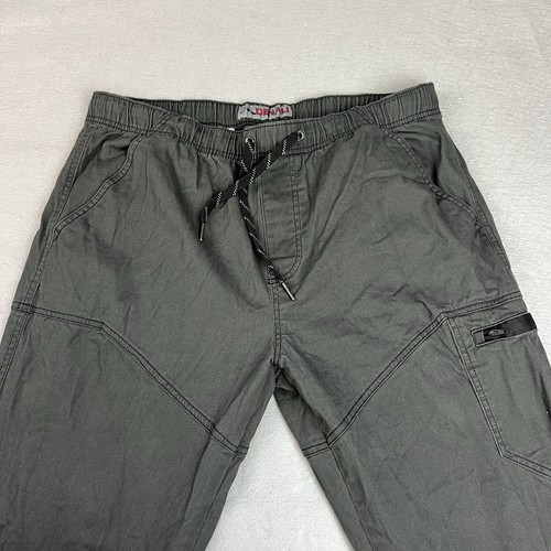 Denali Pants Stretch Jogger Drawstring Elastic Cuff Mens Gray Cotton Blend 36x28 - Picture 3 of 14