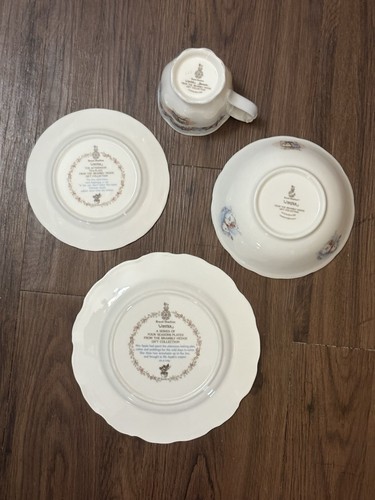 RARO Royal Doulton Winter Brambly Hedge Collection Juego de Almuerzo de 4 Piezas De Colección 1983 - Imagen 6 de 11