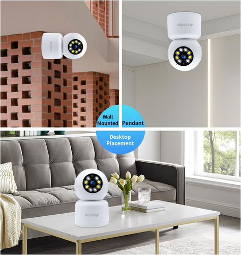 Baby monitor telecamera interna Wifi dual band 3K con registrazione cloud 24/7 movimento AI - Foto 5 di 8