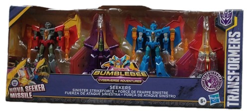 Transformers Bumblebee Cyberverse Adventures Seekers Sinister Strike Force 4-pck - Picture 1 of 11