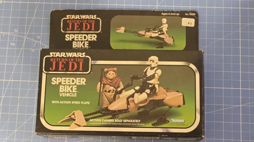 1983 Kenner Star Wars ROTJ Speeder Bike Vehicle Box Vintage CIB Unused