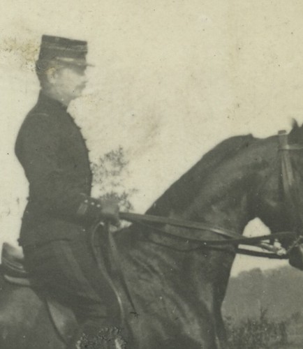 France Aisne Laon army cavalry Horse rider Terriere? 3 Old Photos 1920's - Foto 2 di 3