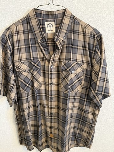 Dubinik Men's Short Sleeve Plaid Camp Shirt Customized Version - Picture 2 of 4