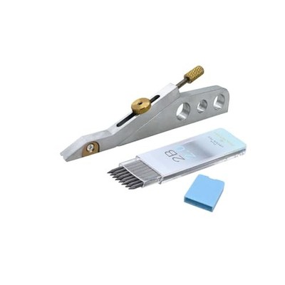 TUOREN Guitar Nut Scribe Tool Aluminum Alloy Guitar Nut and Saddle Height Mark 