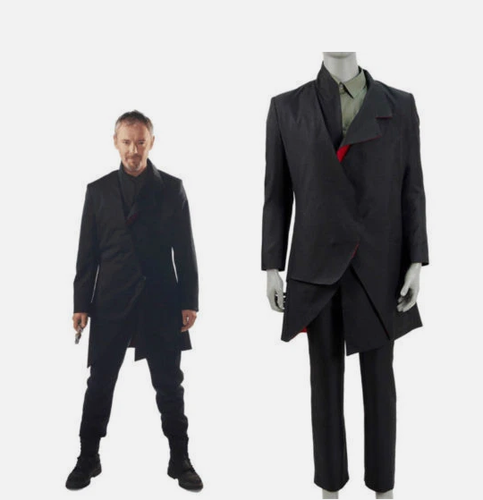 Doctor Who S10 Der Doktor fällt der Meister schwarzer Mantel Anzug Cosplay Kostüm - Bild 6 von 9
