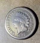 1862 P G Indian Head Penny N103