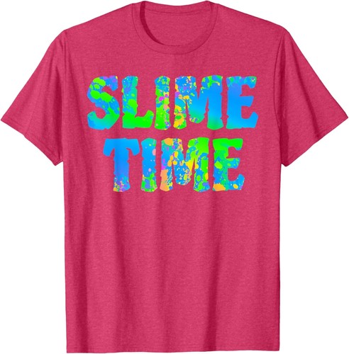 Slime Time T Shirt Funny Trendy Blue Kids Boys Girls Gift T-Shirt Hoodie - Picture 10 of 16