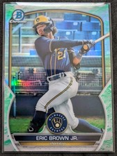 2023 Bowman Chrome Prospects BCP-41, Eric Brown Jr Milwaukee Brewers Lunar Glow
