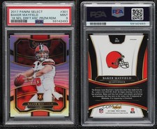 2017 Panini Select 2018 XRC Silver Prizm Baker Mayfield (QB1) #301 PSA 9 MINT