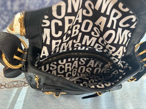 Marc by Marc Jacobs Petal to the Metal Natasha Leather Crossbody Bag Black - Picture 4 of 4