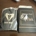 8th Day Fashion 8OZ Hip Flask for Liquor Pocket Size Stainless Steel Leakproof