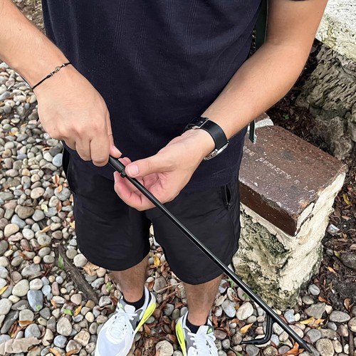 Fire Poker for Pit Outdoor, 26inch Twisted Rope Design Camping... - Picture 7 of 8