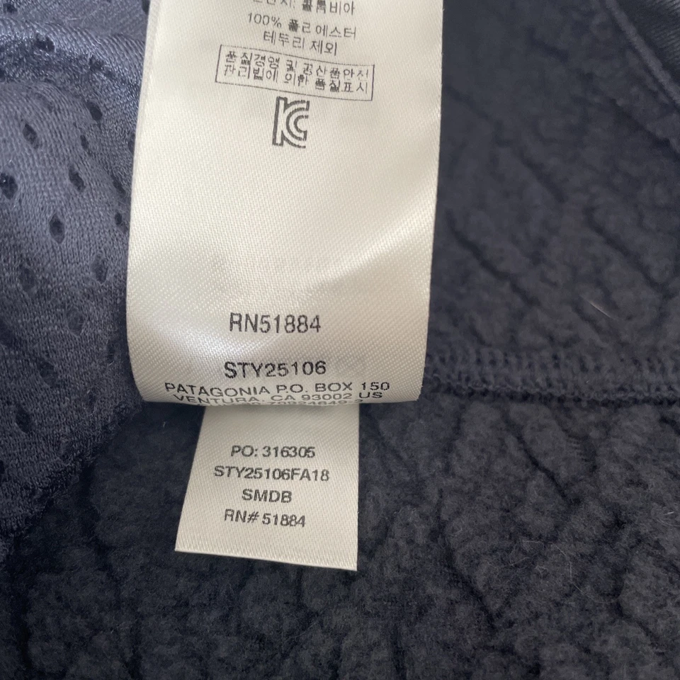 Sudadera con Capucha Patagonia Diamond Capra Mujer Pequeña Jacquard Polar Azul Marino Texturizada Foto 4 de 4