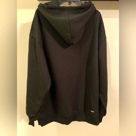 Felpa con cappuccio pullover AMIRI blu MA BAR LOGO nero taglia L nuova