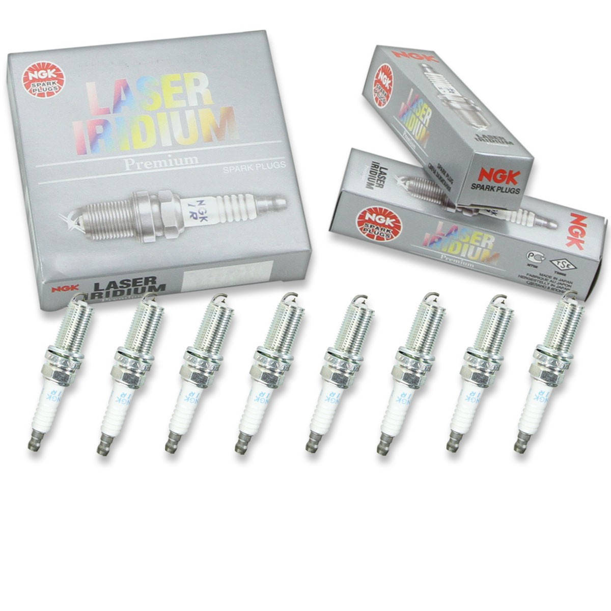 8pcs NGK 4212 Laser Iridium ILFR6G-E Outboard Marine Spark Plug Tune Up Kit tu
