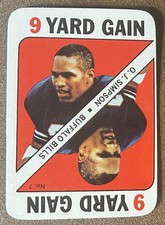 1971 Topps Game Set-Break #7 O.J. Simpson EX-EXMINT Buffalo Bills FREE SHIPPING