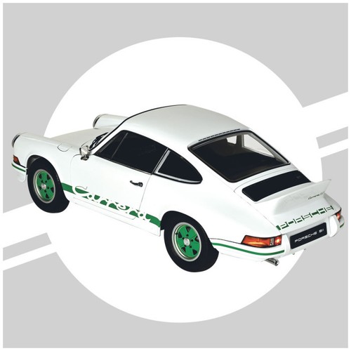 IXOMODELS, PORSCHE 911 Carrera RS 2.7 Bianco e verde - In KIT 713 pezzi, 1/8,... - Foto 3 di 9