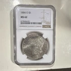 1884 O Morgan Dollar New Orleans $1 NGC MS 62 Silver Business Strike 6778494-071