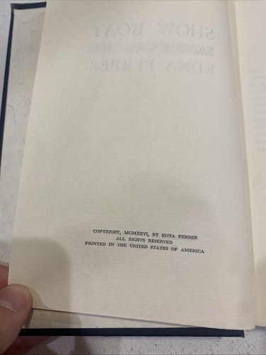Show Boat - Edna Ferber (Hardcover, 1926) - Picture 3 of 4