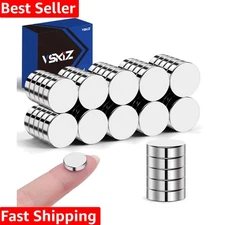 50 Pcs Smooth Finish 10x3mm Refrigerator Magnets - Ideal for Organizing & Crafts