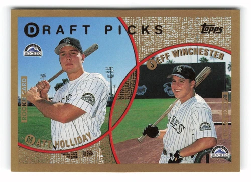 1999 Topps #442 Matt Holliday / Jeff Winchester Rookie Colorado Rockies RC