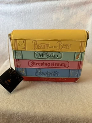Loungefly Disney Princess Books Crossbody Bag NWT - Image 1 of 4