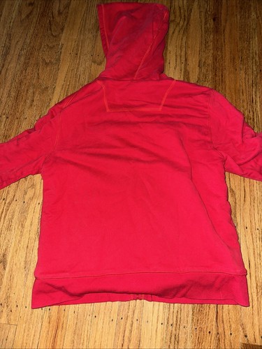 Lot Two 2 LL Bean Full Zip Hoodie Cozy Jacket Size Medium 10-12 Red Orange - Picture 6 of 7