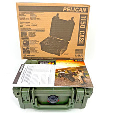 Pelican 1150 Waterproof Hard Case with Pick and Pluck Foam OD Green New In Box