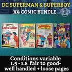 DC - x4 Bundle Superman, Super friends, Superboy, Lois Lane - Vintage Comics