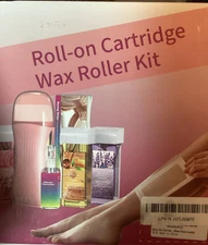 Roll on Cartridge Wax Depilatory Heater  Roller Kit Honey & Lavender