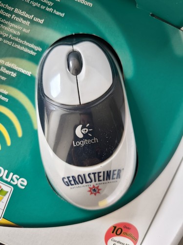 Logitech Cordless Mouse Gerolsteiner Edition Kabellose Vintage Maus Rarität PC - Bild 2 von 8