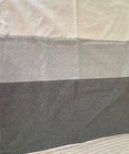 Threshold Blocked Striped Shower Curtain Gray & Off White