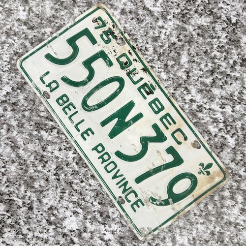 1975 License Plate Quebec 75 Canada 550N379 La Belle Province Cars Garage Decor - Picture 1 of 6