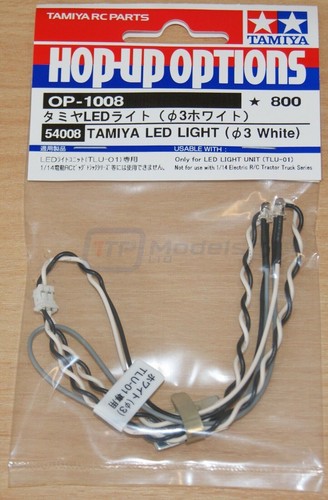 Tamiya 54008 LED Light (3mm White), (Use with TLU-01 & TLU-02), NIP - Picture 2 of 3