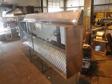14 ft. type l commercial restaurant kitchen exhaust hood with m u air chamber