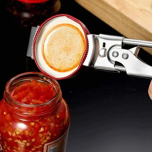 2 Adjustable Multifunctional Stainless Steel Can Opener Jar Lid Gripper Kitchen - Picture 15 of 23