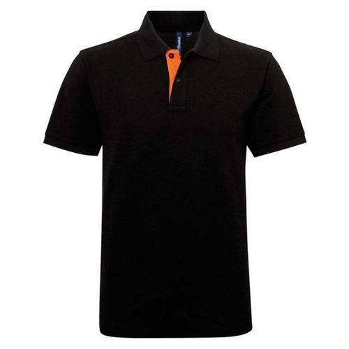 Asquith & Fox Men's Classic Fit Contrast Polo Shirt Short Sleeve Cotton - Picture 2 of 99