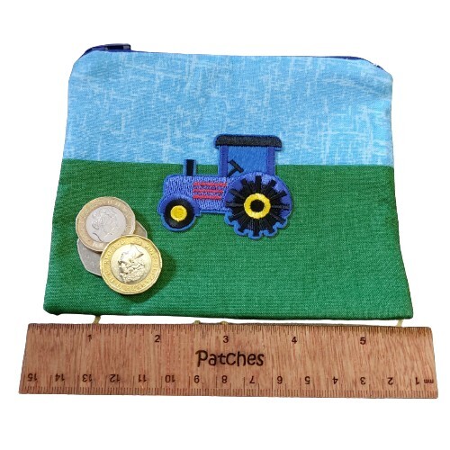 Traktor Geldbörse Kinder Jungen Bauernhof Münzen Tasche Geld ausgeben Bargeld Zip Etui Kleingeld - Bild 4 von 7