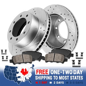 Rear Drill Slot Brake Rotors & Ceramic Pads For Savana Express 2500 3500 4500 Rear Drill Slot Brake Rotors & Ceramic Pads For Savana Express 2500 3500 4500
