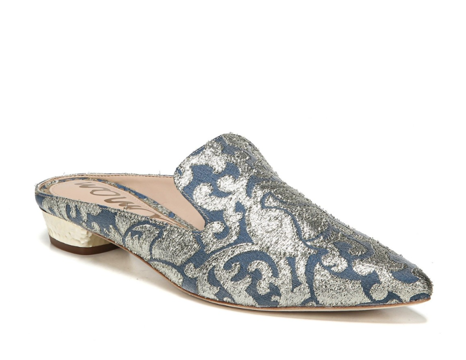 Sam Edelman Augustine Augustine Augustine Women's bluee gold Patterned Mule Loafer Sz 7 1081 a5e71e Sam Edelman Augustine Augustine Augustine Women's bluee gold Patterned Mule Loafer Sz 7 1081 a5e71e
