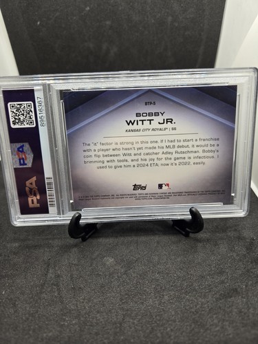 Bobby Witt Jr. 2022 Bowman Chrome SCOUTS' TOP 100 #BTP5 PSA 10 Royals RC - Picture 6 of 6