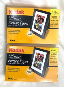 inkjet ultima 4x6 nib kodak gloss sheets prints paper